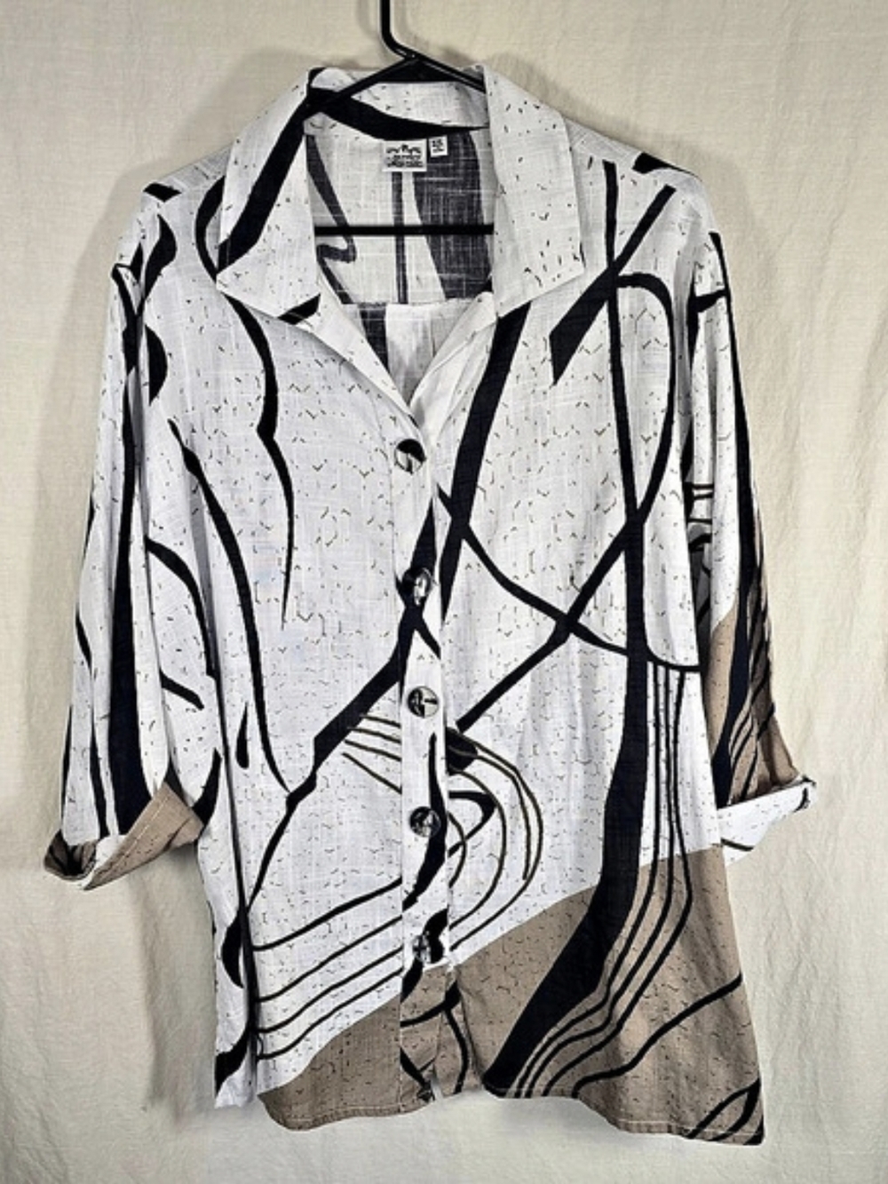 Parsley & Sage 1X Abstract Cotton Artsy Tunic